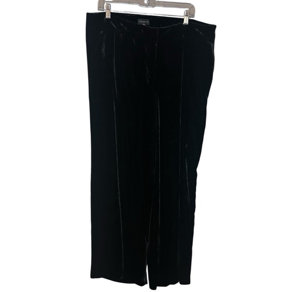 Talbots Pants - Talbots Black Velour Wide Leg Pants NWT Size 14 Dressy Evening